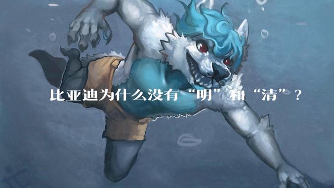 比亚迪为什么没有“明”和“清”？